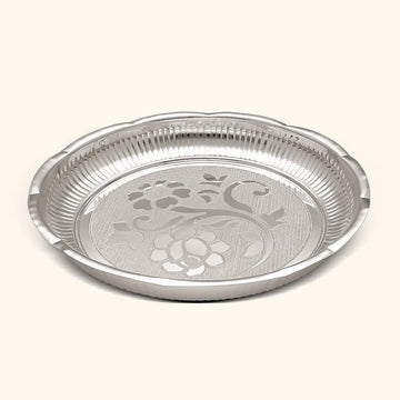 Traditional Silver Thali - Silver Utensils, Articles & Gift Items